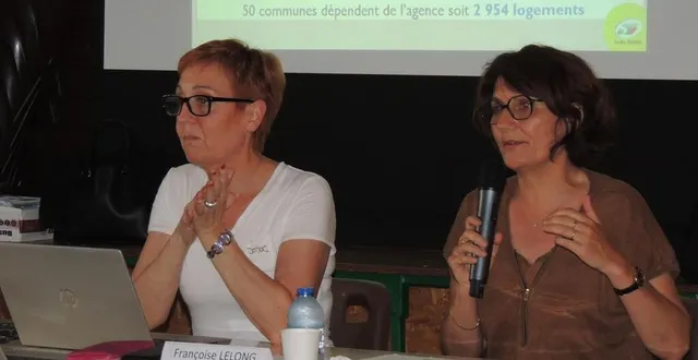 photo  les représentantes de sarthe habitat ont fait le point sur les projets en cours avec les élus de la communauté de communes des vallées de la braye et de l’anille.  &copy;  le maine libre 