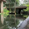 photo  le lavoir de cerisé, au bord du londeau. 