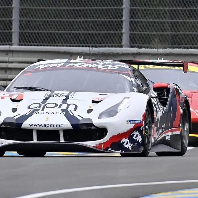 photo vincent abril a été le plus rapide en gte-am au volant de la ferrari n° 61 du team af corse.  ©  photo : jérôme fouquet / ouest-france