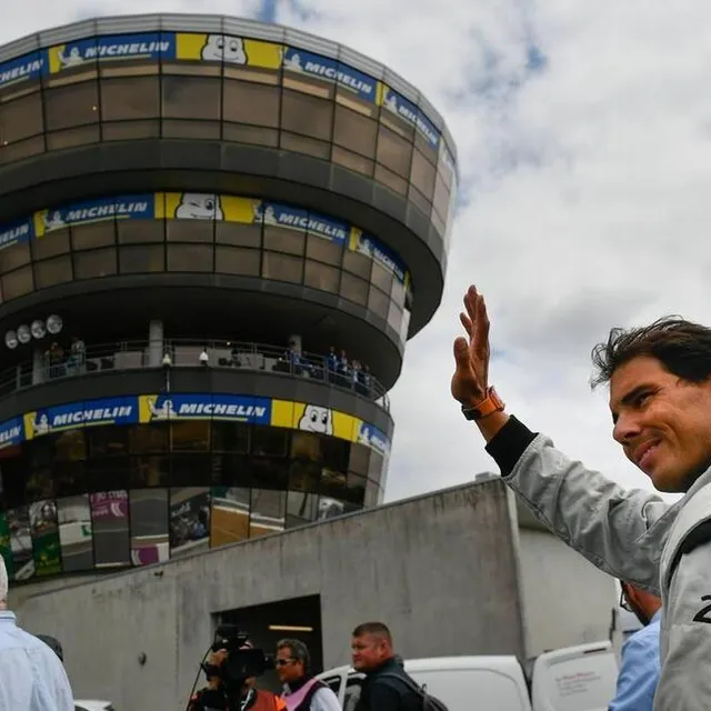 photo rafaël nadal a donné le départ de la course en 2018.  ©  archives ouest-france