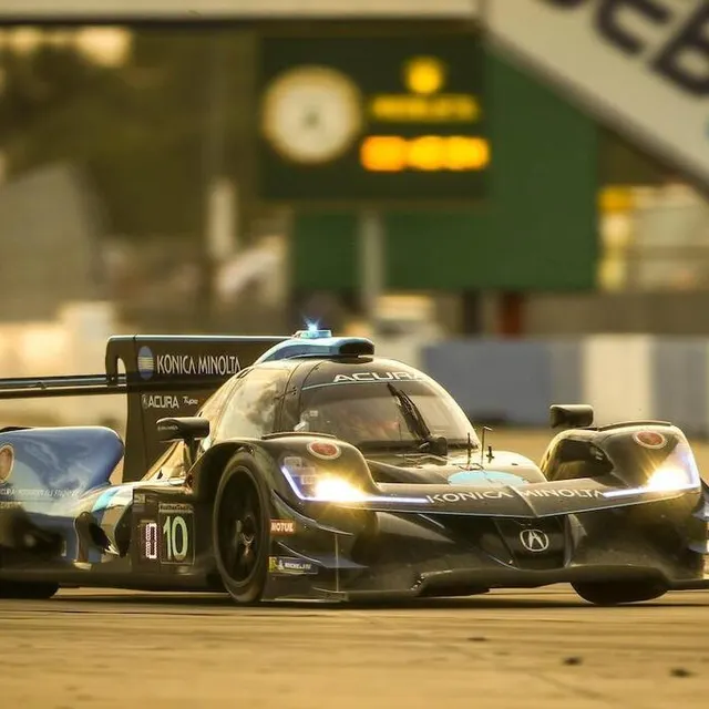 photo ricky taylor, filipe albuquerque et will stevens aux 12 heures de sebring avec l’acura du wayne taylor racing.  ©  lat images