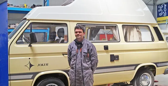 photo  la gamme proposée à la location, par jonathan bonhomme, permet de partir avec un van vintage ou plus moderne pour un week-end ou une semaine, voire plus.  &copy;  ouest-france 