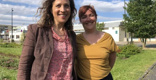 photo  florence gibert (remplaçante) et élise leboucher, candidates de nupes dans la 4e circonscription de la sarthe, sont arrivées en tête du premier des législatives dimanche 12 juin 2022.  &copy;  ouest-france 