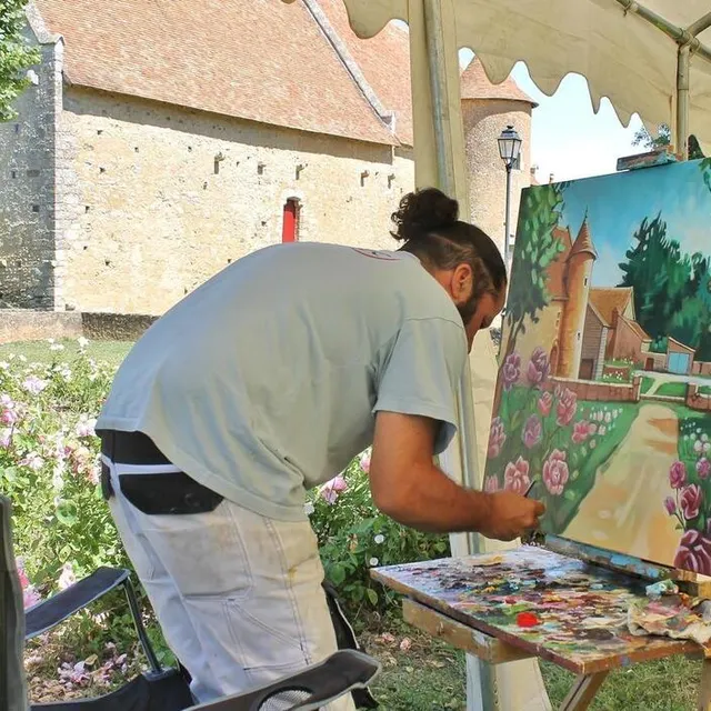 photo le manoir et son jardin, sources d’inspiration pour les peintres d’asnières-sur-toiles.  ©  ouest-france