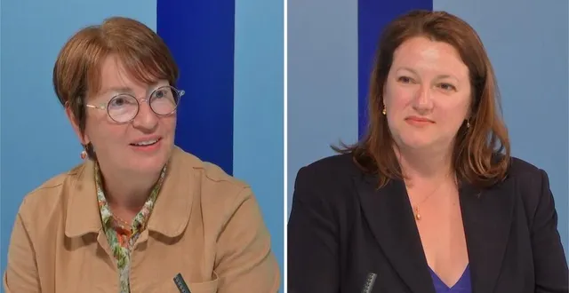 photo  marietta karamanli (nupes) fera face à angéline furet (rn) au second tour des élections législatives dans la 1re circonscription de la sarthe.  &copy;  capture écran/lmtv sarthe 