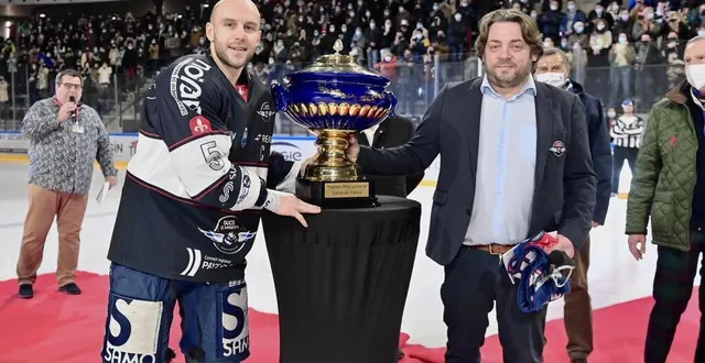 photo  c’est grâce à leur victoire en coupe de france, en janvier 2022, que les dus d’angers de patrick coulombe et michael juret se sont qualifiés pour la coupe d’europe.  &copy;  sébastien aubinaud 