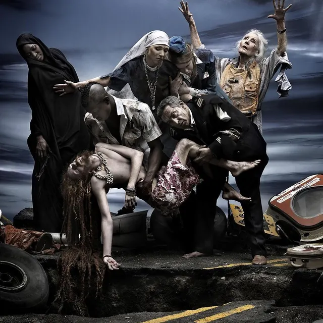 Un des panneaux de « Naître et mourir », du photographe Gérard Rancinan. Gérard Rancinan photo un des panneaux de « naître et mourir », du photographe gérard rancinan. © gérard rancinan