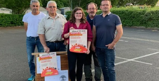 photo  cette semaine, une partie de l’équipe et le président se sont affairés à aménager le stade qui accueillera la fête.  &copy;  le maine libre 