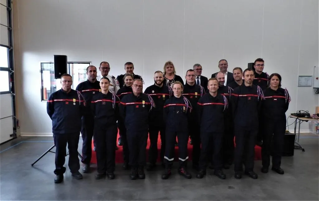 Lanvollon. Les sapeurspompiers lors de la SainteBarbe