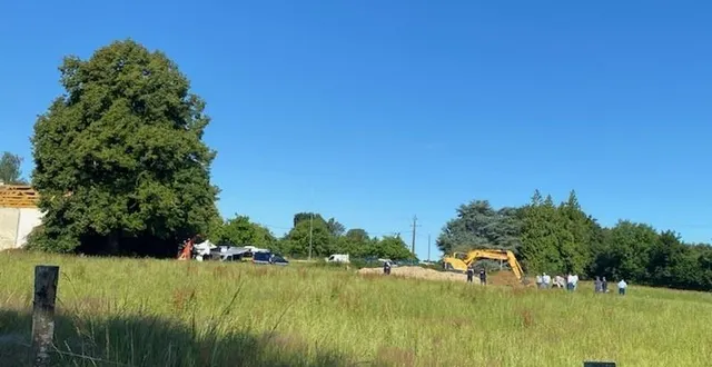photo  des fouilles ont commencé ce mardi matin à la chapelle-souëf, dans l’orne, pour tenter de retrouver les restes du corps d’une femme tuée par son conjoint qui a avoué les faits, trente-trois ans après.  &copy;  gendarmerie nationale de l’orne 