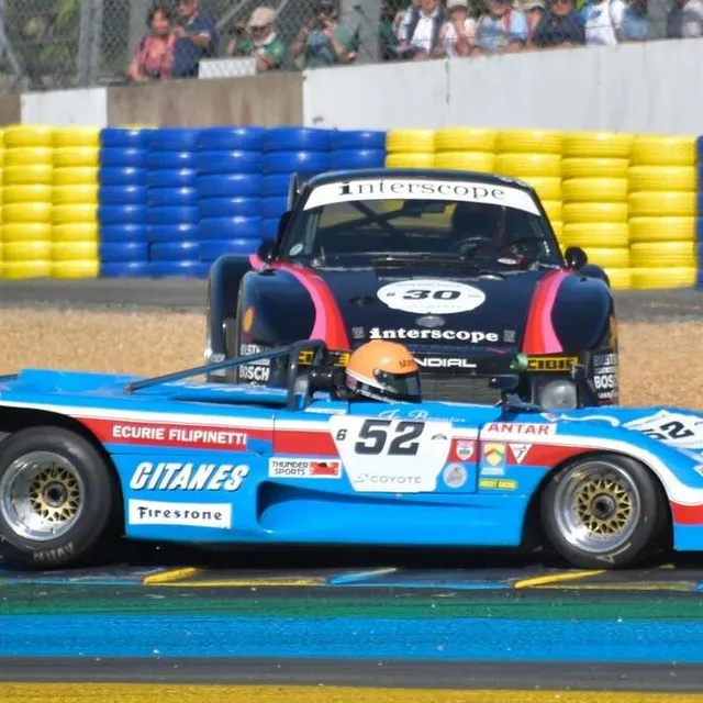 photo plateau 6 de 1972 ã 1981. 52.lola t 92. 1972. 30. piquet / rocher. porsche 930 turbo groupe iv / 1975.  ©  daniel fouray / ouest-france