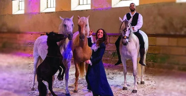 photo  spectacle du manège d’aure.  &copy;  haras du pin 