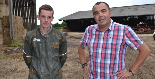 photo  florian hautraux est salarié en remplacement dans l’exploitation de pascal jousse, agriculteur à voivres-lès-le-mans (sarthe).  &copy;  ouest-france 