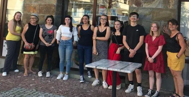 photo  des élèves en classe de première au lycée les horizons ont séjourné en bulgarie.  &copy;  lycée les horizons 