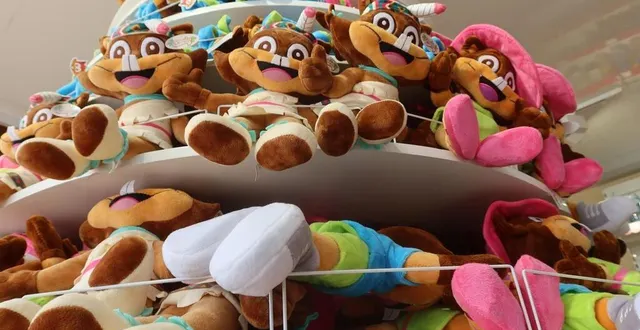 photo  papéo et lola sont les stars du parc, reproduits en milliers et milliers d’exemplaires.  &copy;  le maine libre 