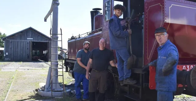 photo  nathan, un cheminot motivé aux côtés de ses maîtres.  &copy;  le maine libre 