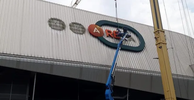 photo  le démontage a débuté.  &copy;  le maine libre 