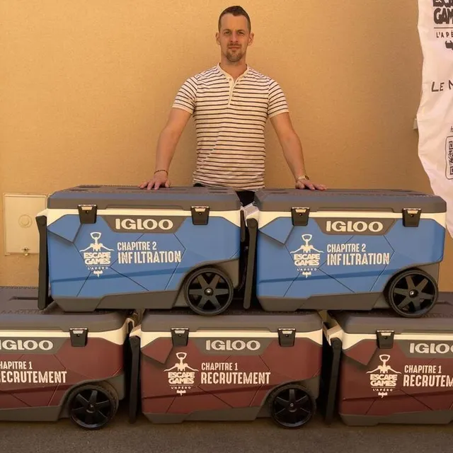 photo nicolas rousseau, auto-entrepreneur de 31 ans, propose un nouveau chapitre de son escape game apéro dans une glacière.  ©  nicolas rousseau