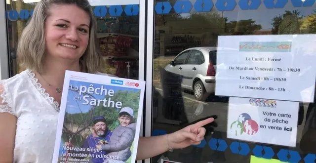 photo  klara divay facilite l’obtention des cartes de pêche.  &copy;  le maine libre 