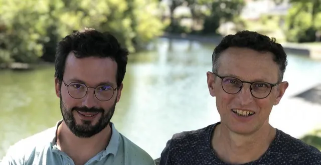 photo  paul davodeau et emmanuel hubert, du service nature en ville au mans (sarthe).  &copy;  ouest-france 