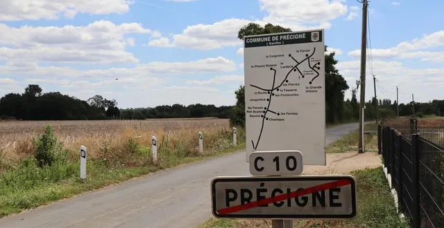 photo  désormais, chaque lieu-dit de précigné comme ici sur la rue de la saint-menele disposera d’un numéro afin qu’il soit mieux répertorié et identifié.  &copy;  ouest-france 