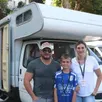 photo  de passage quelques heures sur leur route vers le puy du fou en vendée, laurent, céline et leur fils jean, se sont promis de revenir dix jours en sarthe courant août, pour découvrir le département en camping-car. 