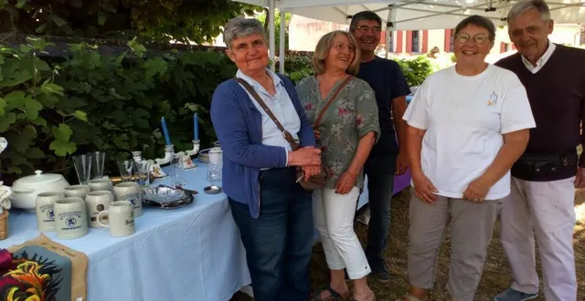 photo  les bénévoles de verrières patrimoine.  &copy;  ouest-france 