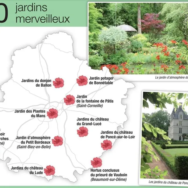 photo 10 jardins merveilleux à découvrir en sarthe  ©  infographie le maine libre