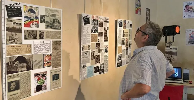 photo  le vernissage de l’exposition consacrée à marcel pagnol et le moulin d’ignières a eu lieu, jeudi 4 août 2022, dans la salle municipale des anciennes écuries, à parcé-sur-sarthe.  &copy;  ouest-france 