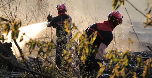 photo  7 000 m2 de végétation sont partis en fumée, ce lundi 8 août 2022 à parigné-l’évêque au sud-est de la sarthe (photo d’illustration).  &copy;  archives ouest-france 