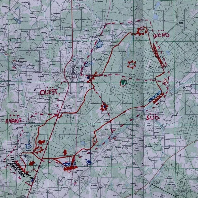 photo le carte de situation du jour du sdis 49.  ©  sdis 49