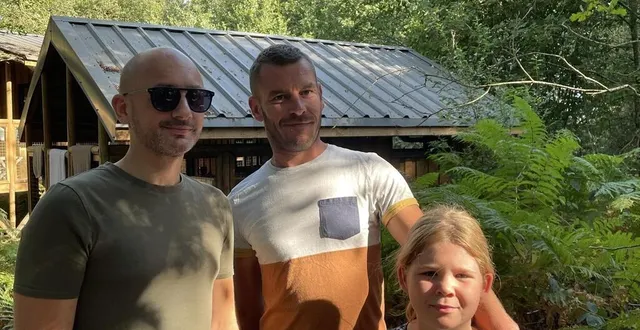 photo  nicolas bernery, nicolas cougoulic et sa fille lola sont venus passer deux nuits dans une cabane.  &copy;  co-chadi yahya 