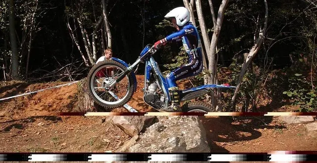 photo  le trial, une affaire d’adresse avant tout.  &copy;  archives denis lambert/le maine libre 