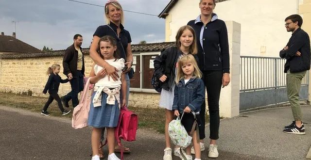 photo  une rentrée scolaire 2022 heureuse à l’école d’urou-et-crennes.  &copy;  ouest-france 