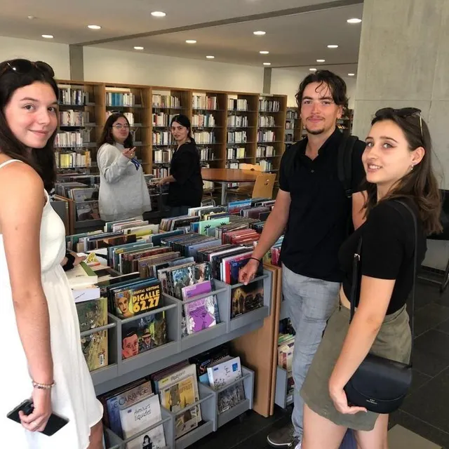 photo pas encore la foule à la bibliothèque universitaire.  ©  ouest-france