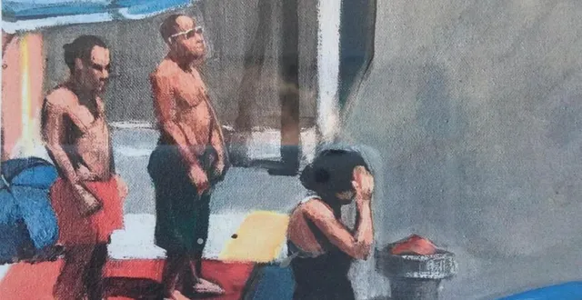 photo  toile de la série from my window (depuis ma fenêtre) de f. lère.  &copy;  f. lère 