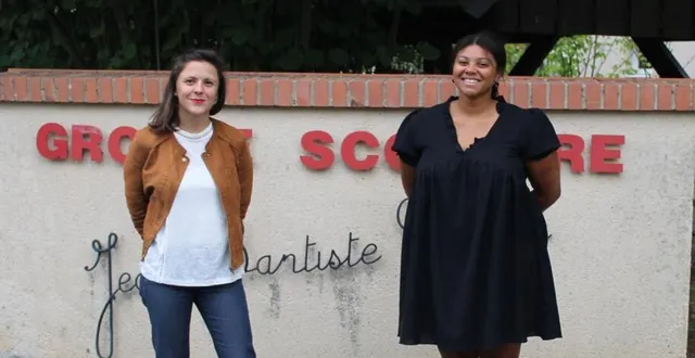 photo  adeline savin, la directrice du groupe scolaire jean-baptiste-galan, a accueilli anaïs cissé, enseignante en formation.  &copy;  ouest-france 