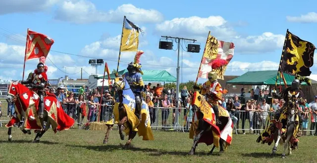 photo  en 2019, les joutes médiévales étaient à l’honneur lors de la fête du cheval, à savigné-l’évêque. dimanche 4 septembre, le thème sera le cinéma.  &copy;  archives ouest-france 