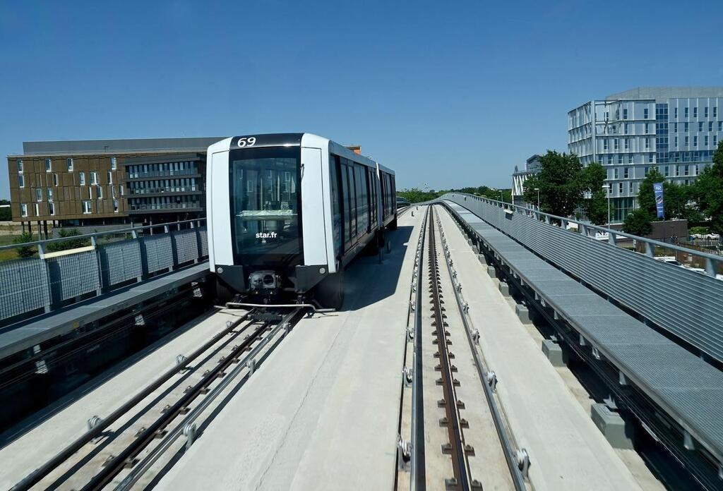 Métro à Rennes. Le Ministre Des Transports Présent Pour L’inauguration ...