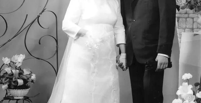 photo  le 26 août 1972 christiane blottière et michel cadieu, se disaient oui.  &copy;  le maine libre 