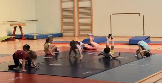 photo  la gymnastique enfant s’est clôturée fin juin par de belles démonstrations en présence des parents.  &copy;  archives le maine libre 