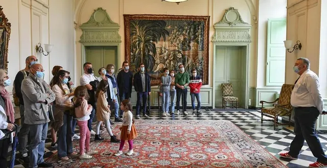 photo  le grand hall d’honneur de la préfecture de la sarthe.  &copy;  archives le maine libre yvon loué 