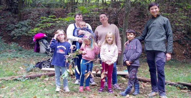 photo  un atelier nature pour les enfants et leurs parents.  &copy;  le maine libre 