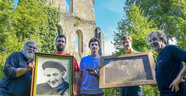 photo  tel le réalisateur gilles cousin (à droite), ex-colons et animateurs partageront ce week-end l’histoire d’un site né en 1145 devenu dès 1923 colonie de vacances.  &copy;  yvon loue 