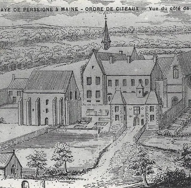 photo l'abbaye de perseigne au temps de son rayonnement  ©  archives perseigne