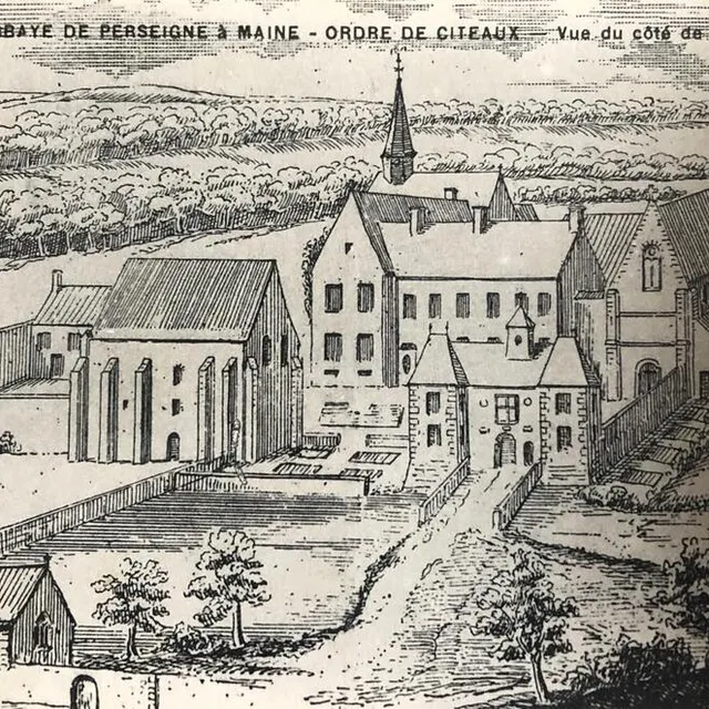 photo l’abbaye de perseigne après son réaménagement au xviie siècle.  ©  coll. particulière