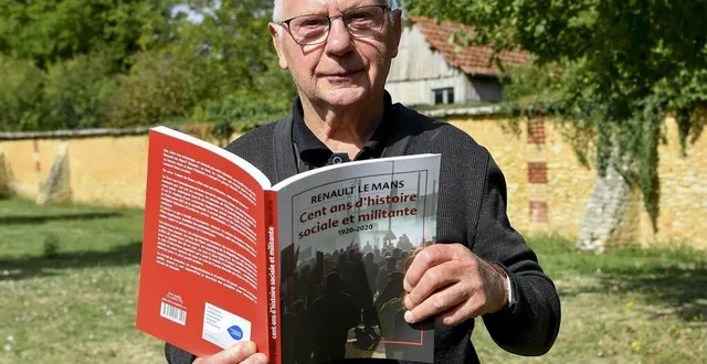 photo  raymond hubert, ex-ajusteur-outilleur à l’usine renault du mans, est l’un des co-auteurs du livre édité par la cgt.  &copy;  le maine libre – yvon loue 