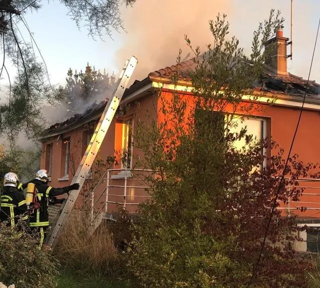 photo les pompiers d’argentan et d’écouché sont intervenus.  ©  ouest-france