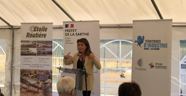 photo  christelle morançais, la présidente de la région pays de la loire, se félicite de voir sablé-la flèche rejoindre le programme « territoires d’industrie ».  &copy;  ouest-france 