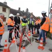 photo  un des tout derniers points avec les acteurs du chantier. 